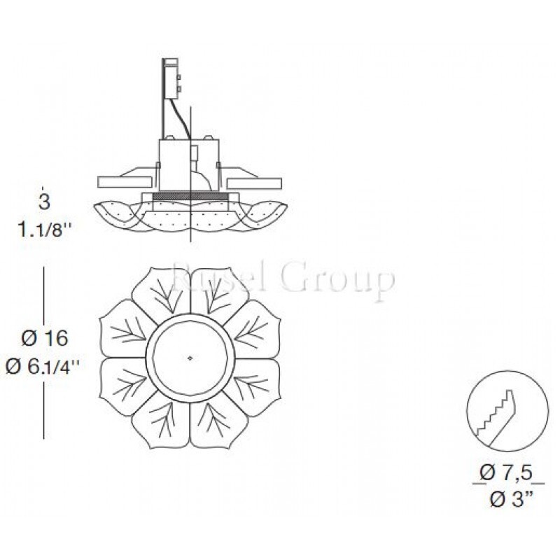 Встраиваемый светильник Leucos PEGASO F (GALLERY)