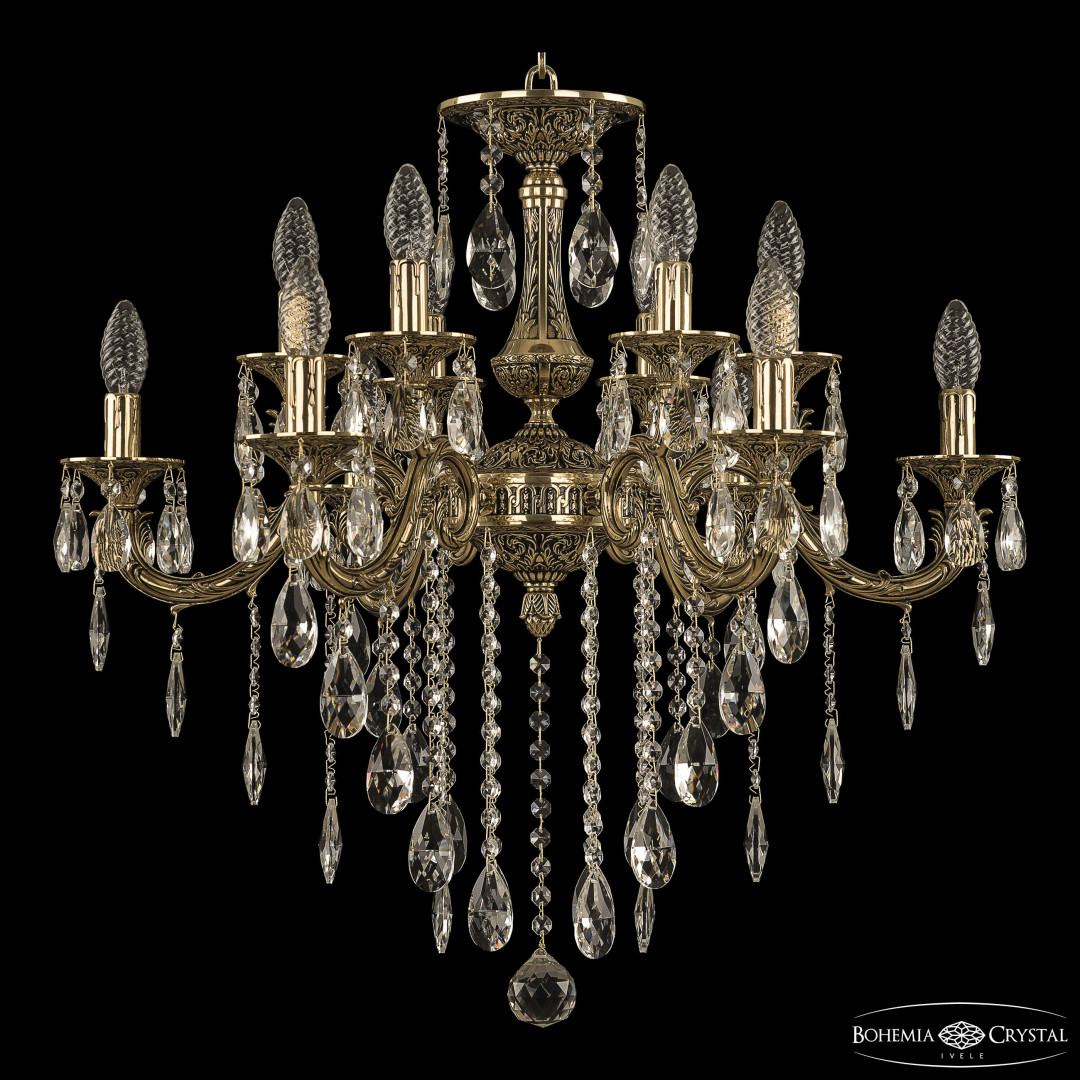 Люстра бронзовая с хрусталём 71118/12/225 B GB