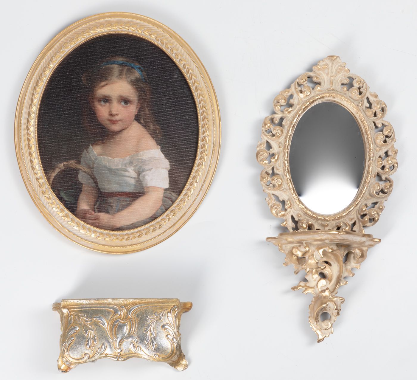 Зеркало настенное с полочкой Glasar 28-603