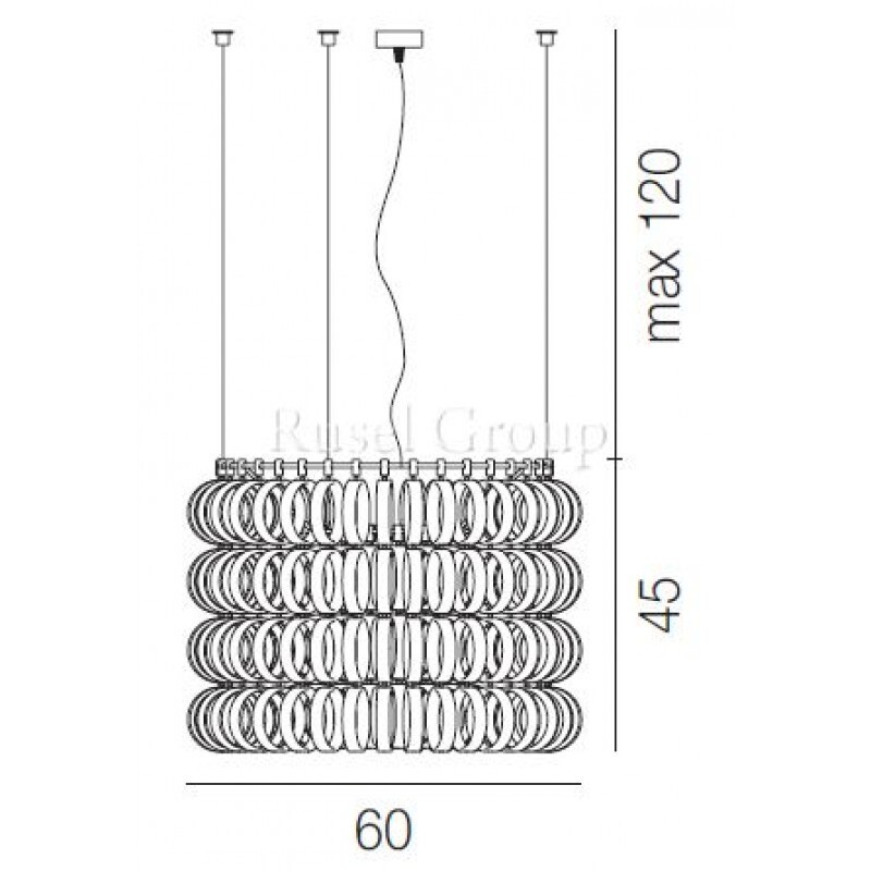 Подвесной светильник Vistosi ECOS SP 60B