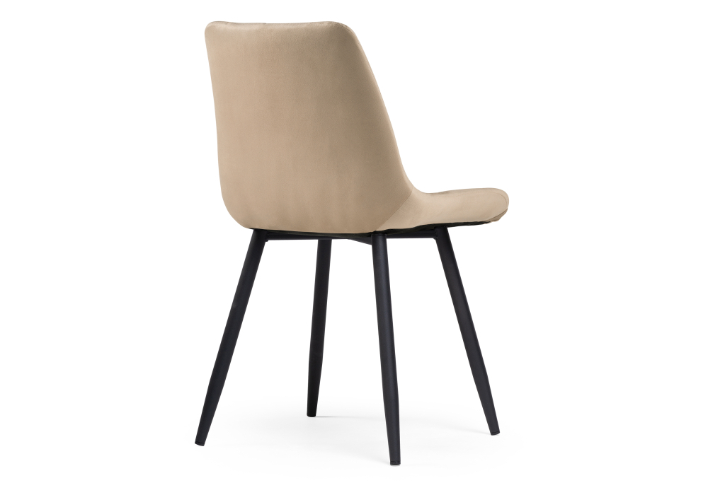 Стул Woodville Челси велюр бежевый / черный 502082