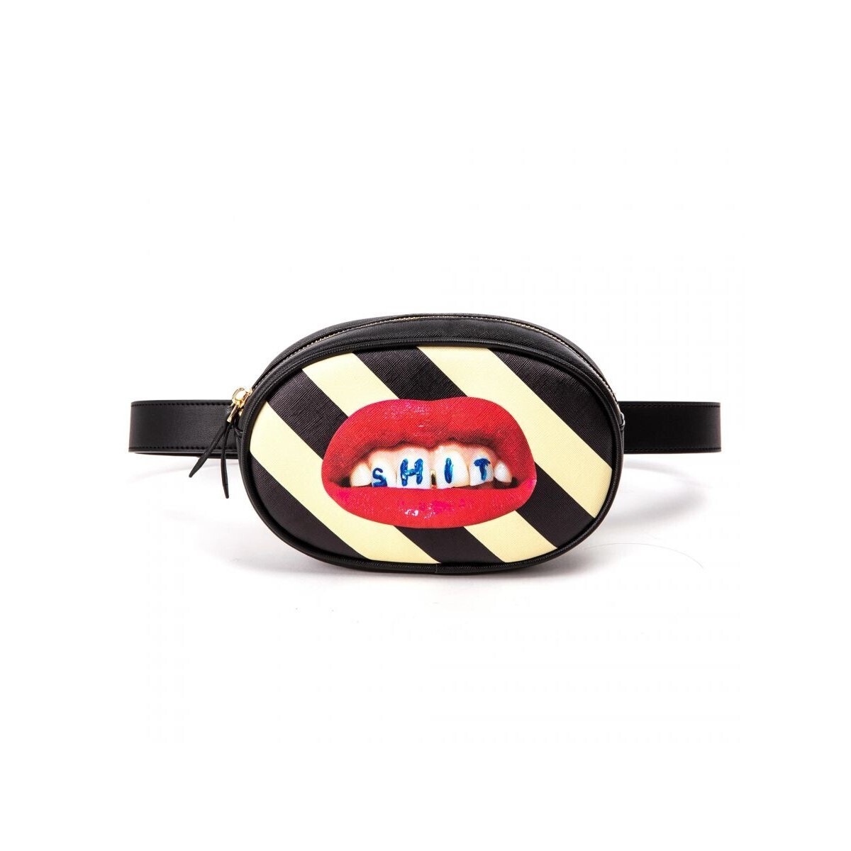 Поясная сумка Seletti Shit Striped 02574