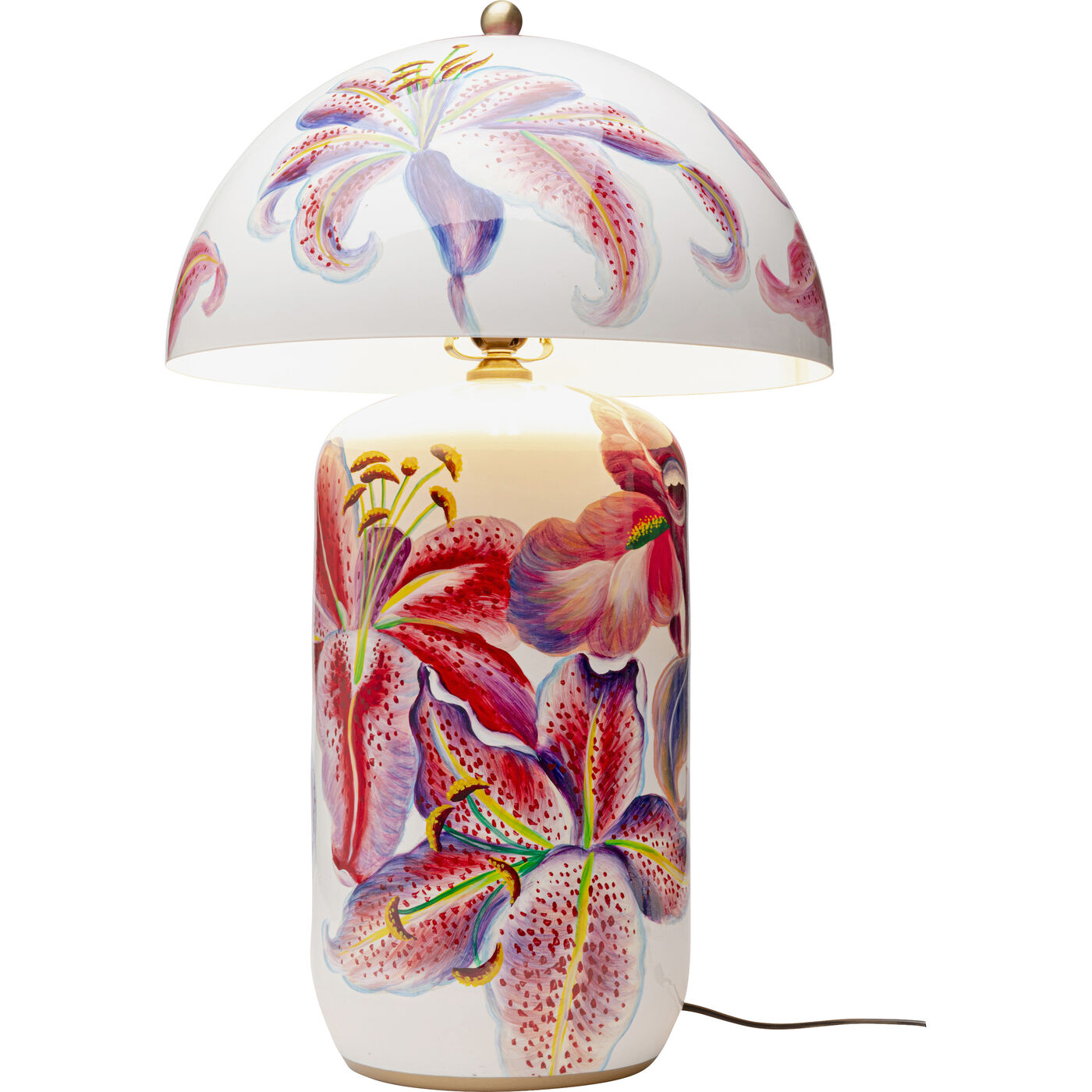 Светильник настольный Lillies Pink KARE 58105