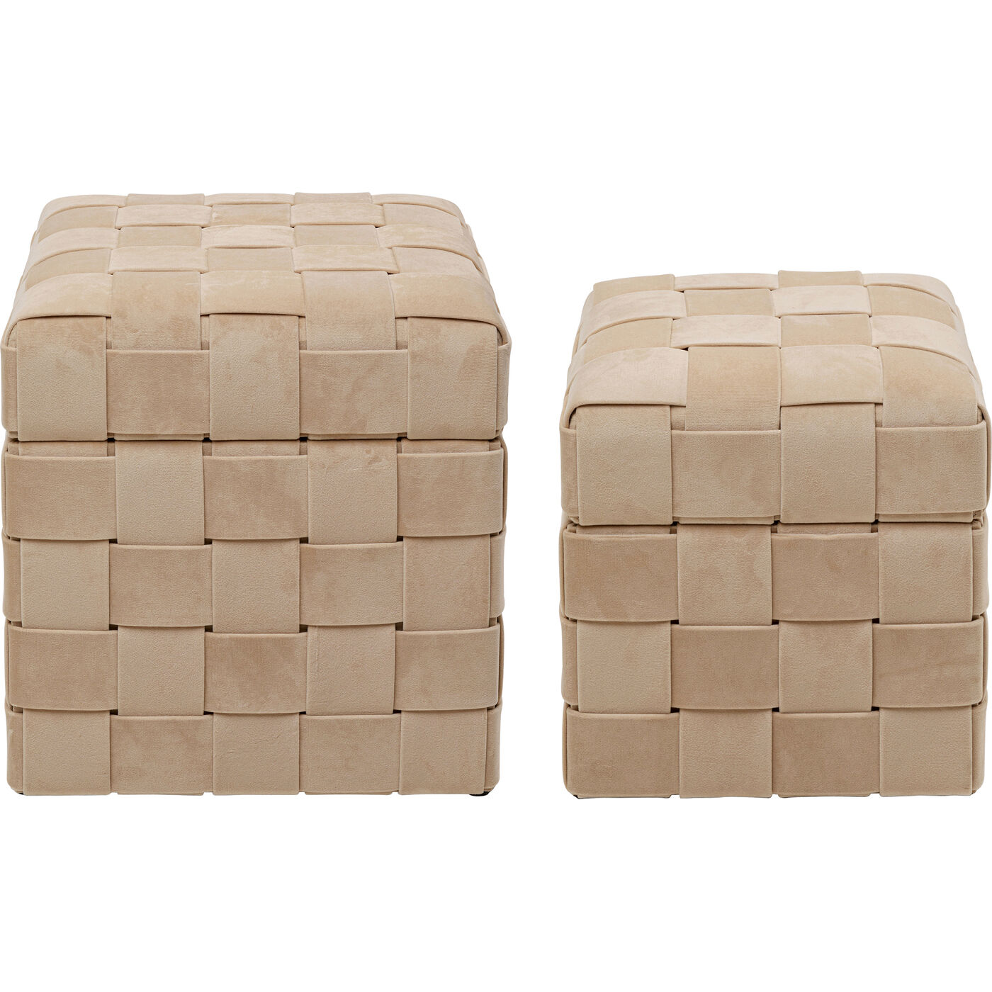 Пуф Weave Beige (2/Set) KARE 70933