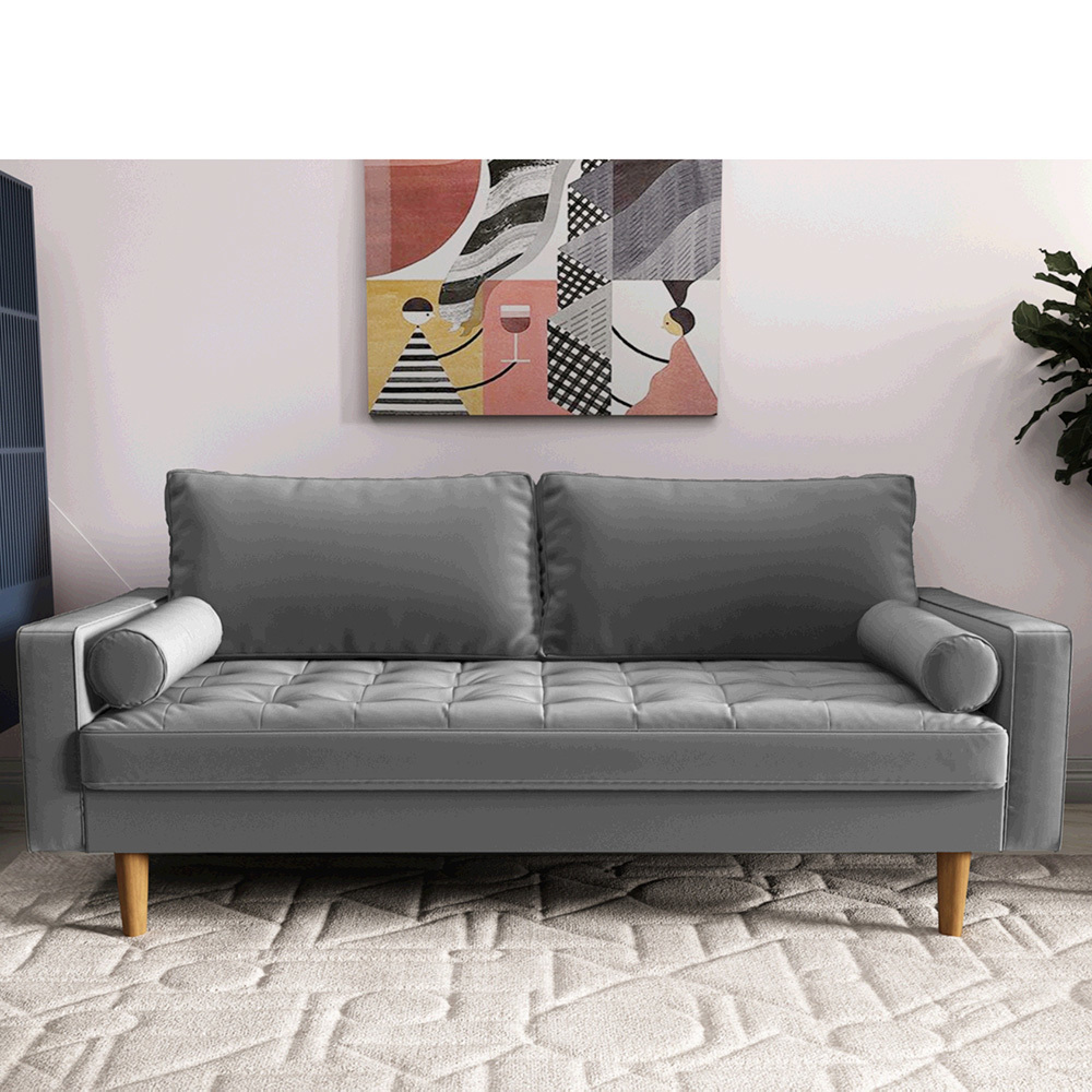 Диван Scott трехместный серый Bradex Home FR 0478