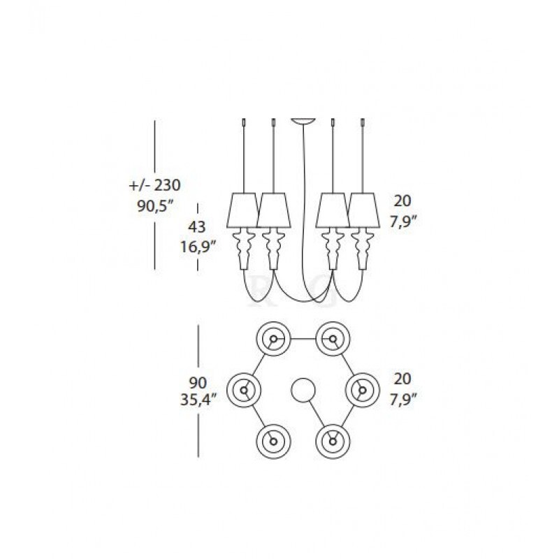 Люстра Evi Style (Morosini) Gadora SO 6