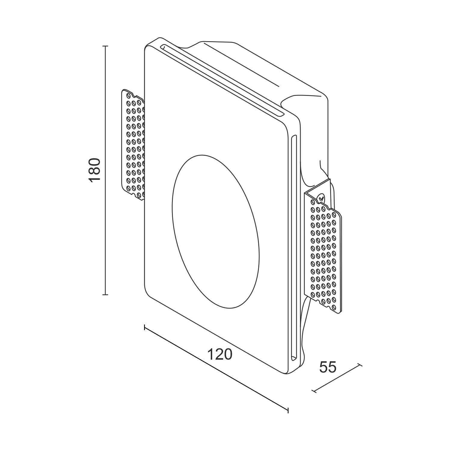 Встраиваемый гипсовый светильник для стен и ступеней Ledron MW9431 Встраиваемый гипсовый светильник для стен и ступеней Ledron MW9431