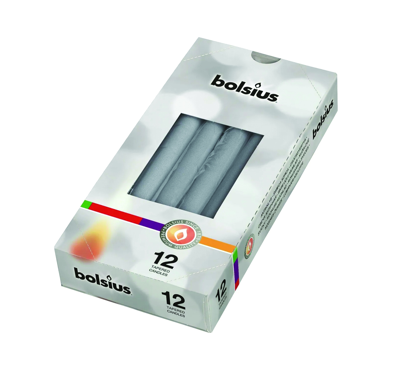 Свеча конусная серебряная Garda Decor 1,036E+11