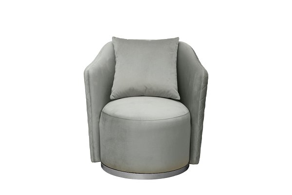 Кресло вращающееся велюровое мятное/ром Garda Decor 179VD-VERONA/VD-Colt025