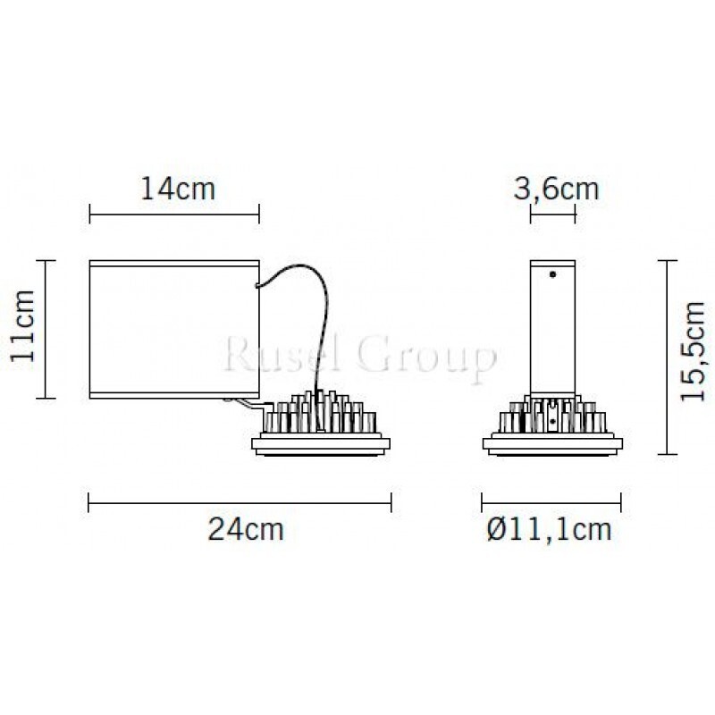 Настенно-потолочный светильник Fabbian Orbis D70 G03 01