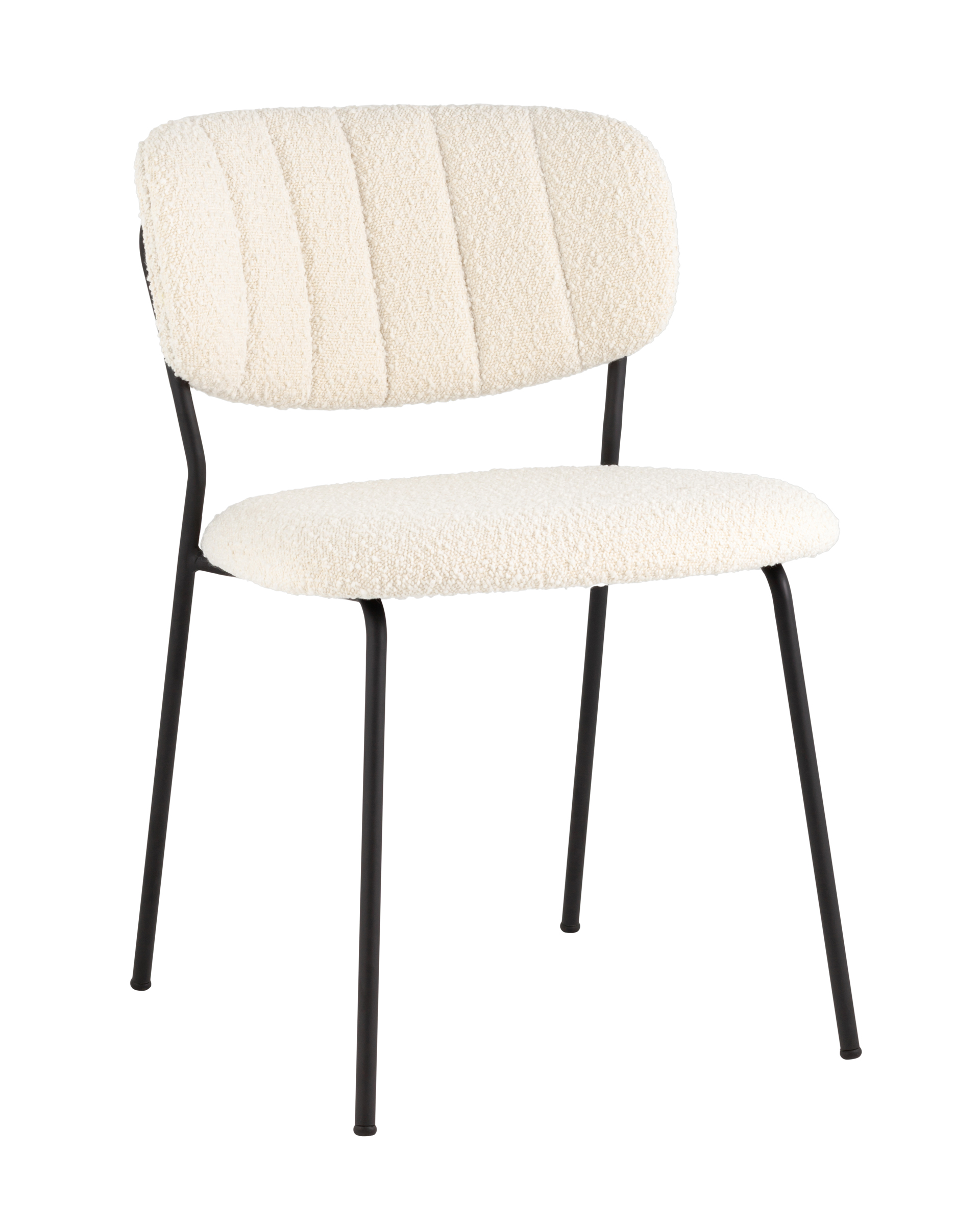 Стул Кэрол без подлокотников букле белый Stool Group