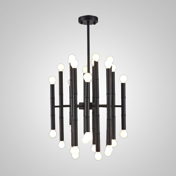 Подвесная рядная люстра CONSTA L30 Black by ImperiumLoft