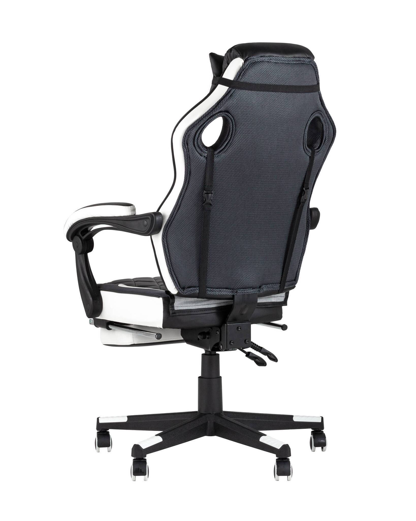Кресло игровоеs Virage черно-белое TopChairs