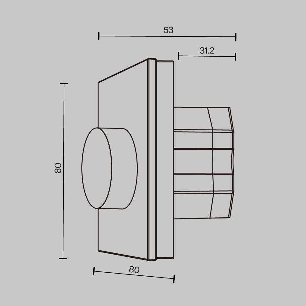 Роторная панель управления Lighting control 721033
