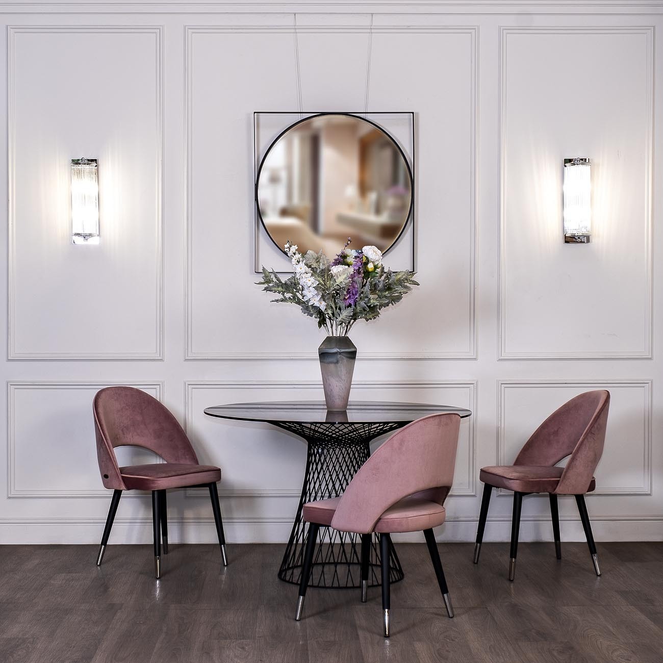 Ваза стеклянная (цветная) Garda Decor HJ11717-33-S87