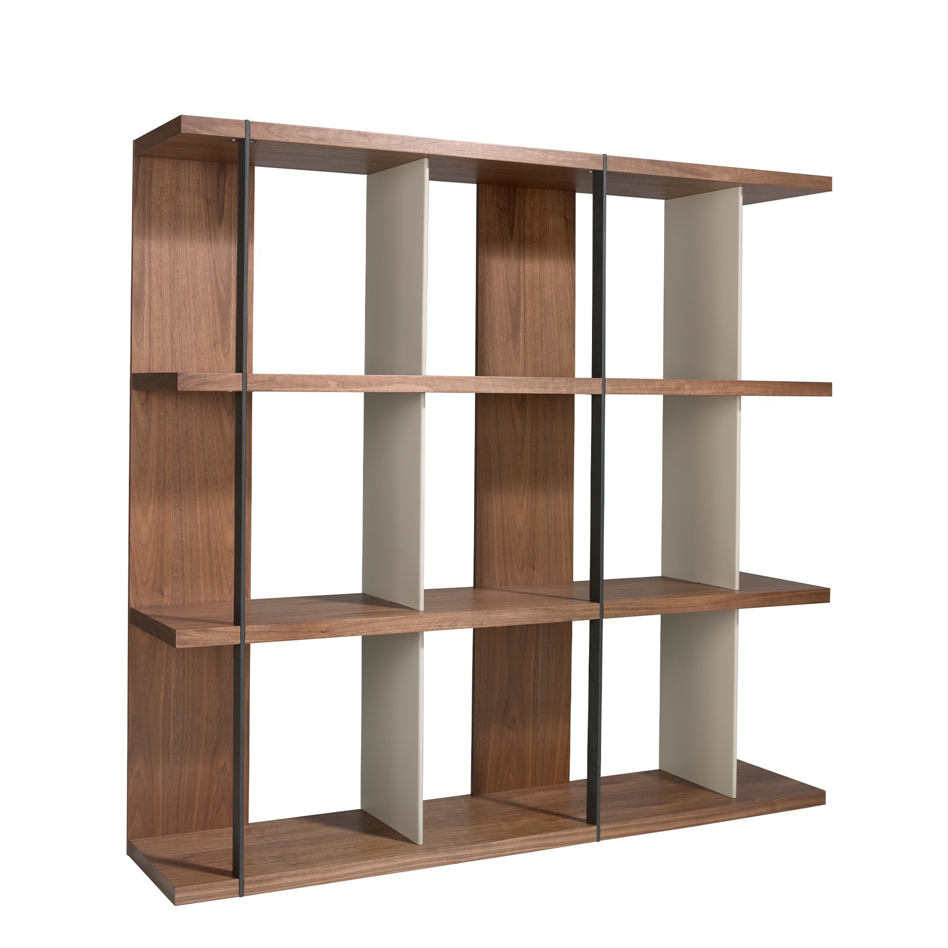 Стеллаж 3236/MQ2101SF из ореха с лакированными боковинами Angel Cerda