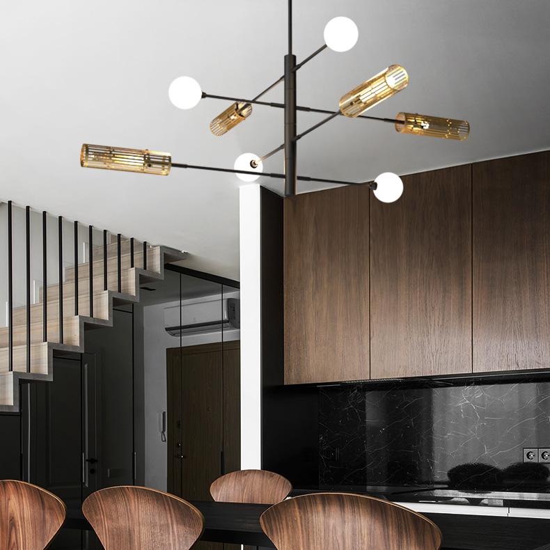 Люстра на штанге SWAY D116 6 lamps by ImperiumLoft