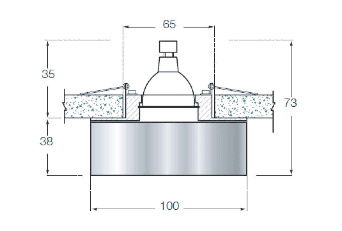 Встраиваемый светильник Donolux DL135CH/White