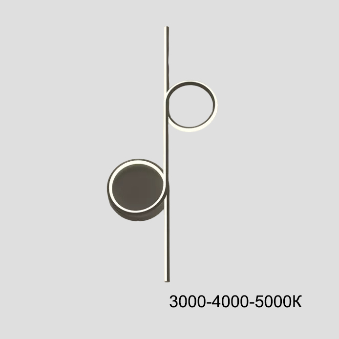 Настенный светильник DONATA B H80 Black Трехцветный свет by ImperiumLoft