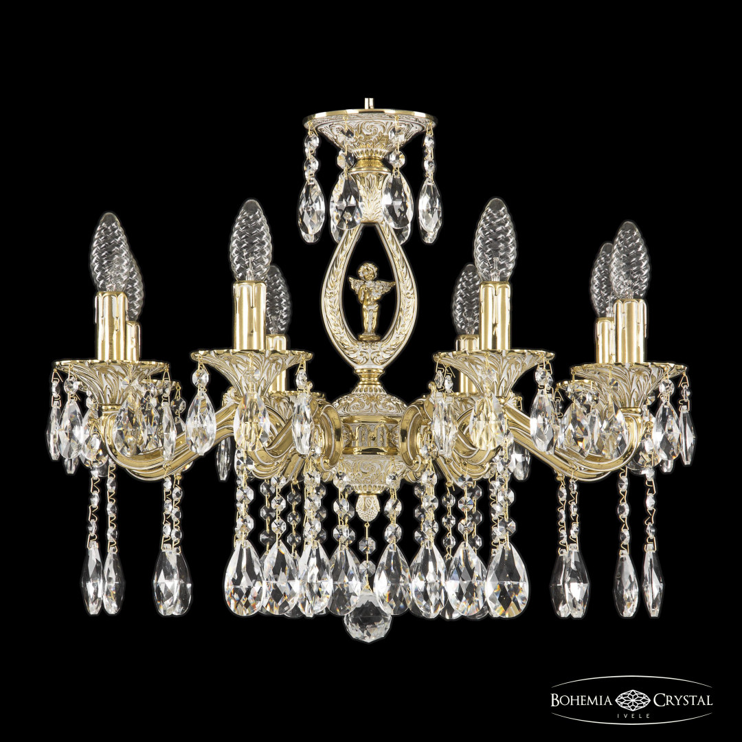 Люстра бронзовая с хрусталём 72402/8/175 A GW FA10S