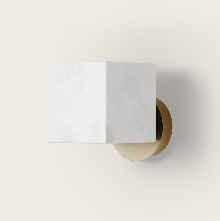 Настенный светильник Cubic золотой металл Aromas del Campo