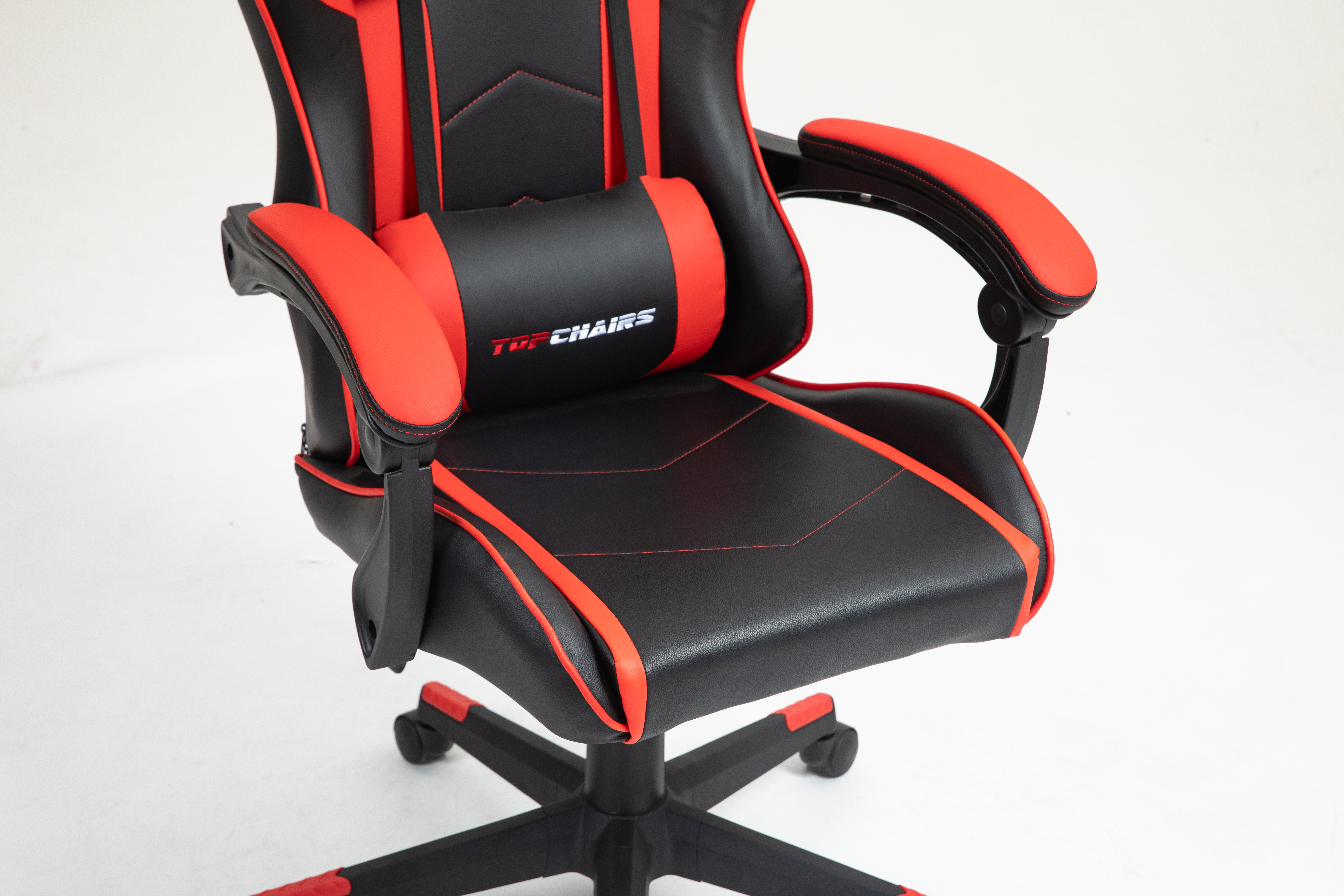 Кресло спортивное TopChairs Shadow черно-красный Stool Group