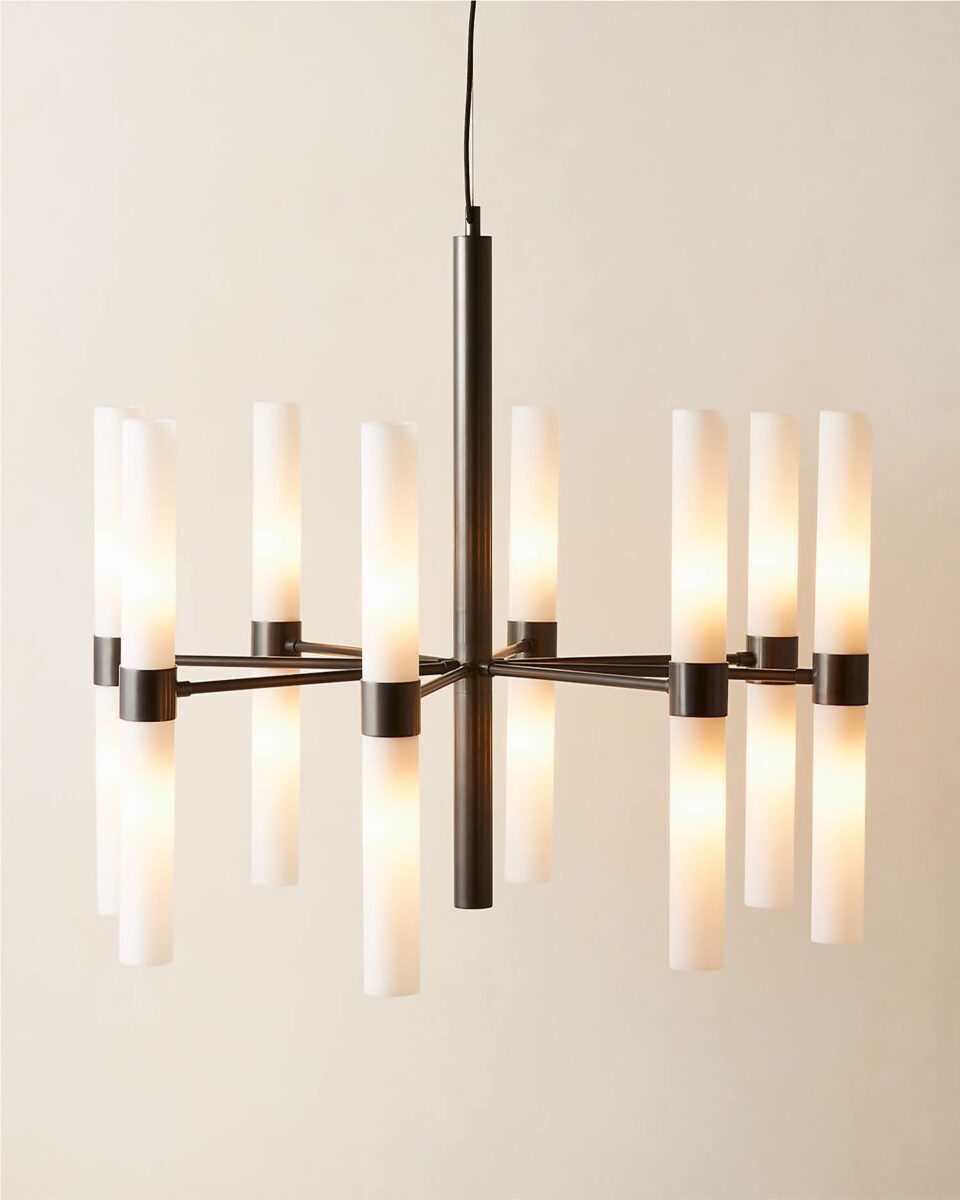 Чёрная люстра Амье Louvre Home LHLCH110224XNP