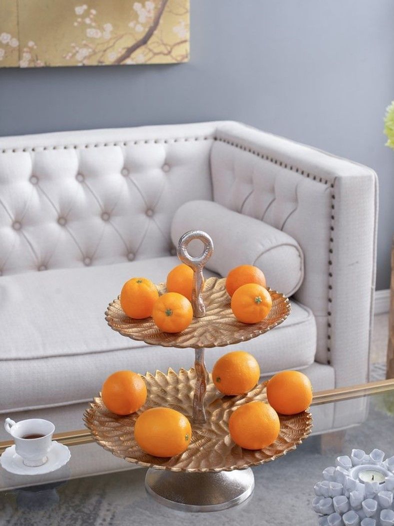 Блюдо сервировочное двухъярусное Glasar 83768