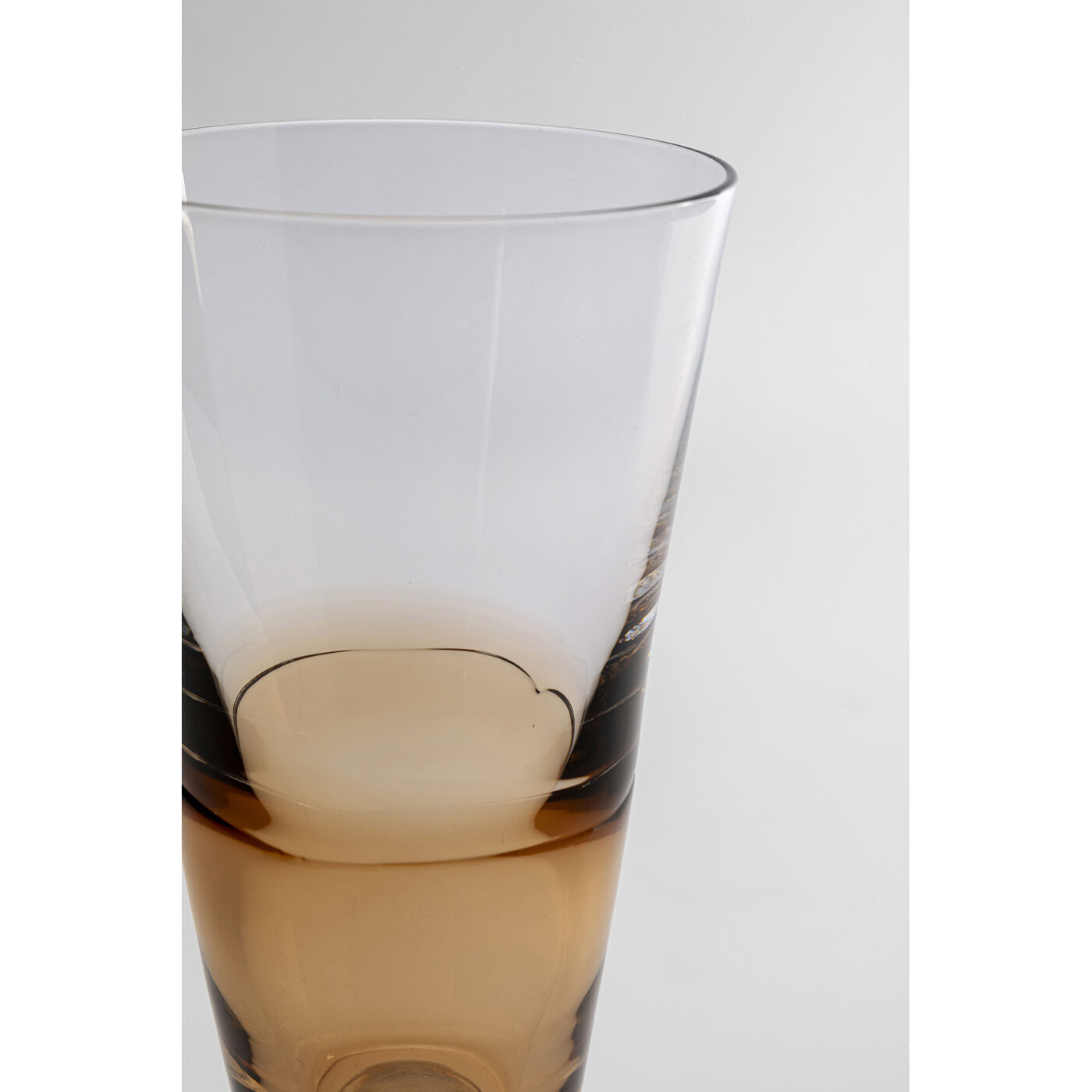 Бокал для шампанского Mimi Amber 24cm (4/part) KARE 46938