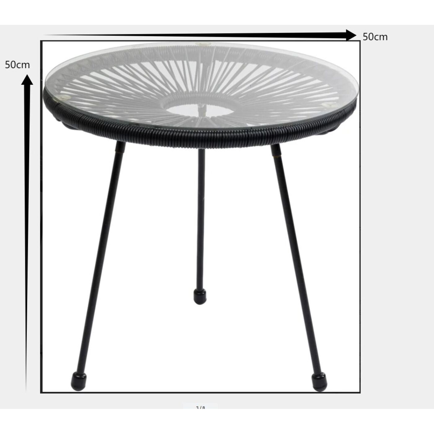 Стол приставной Acapulco Mono Orange KARE 70975