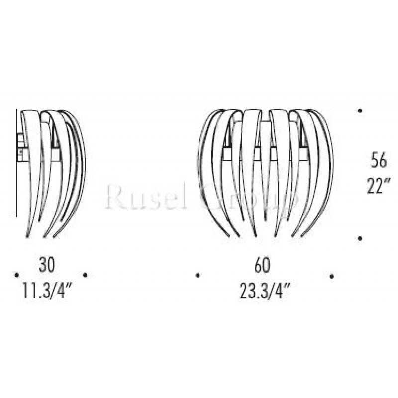 Настенный светильник LEUCOS DRACENA P60