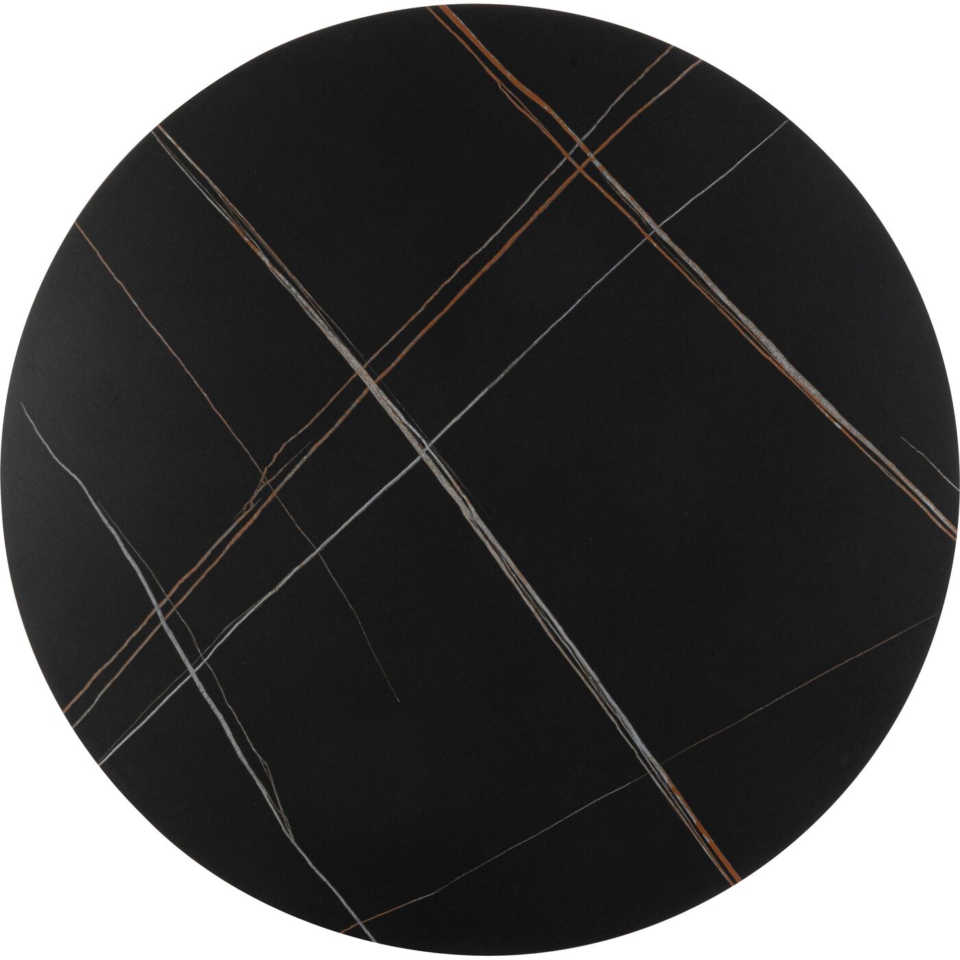 Стол Invitation Set Ceramic Black Black Ø120cm KARE 70496