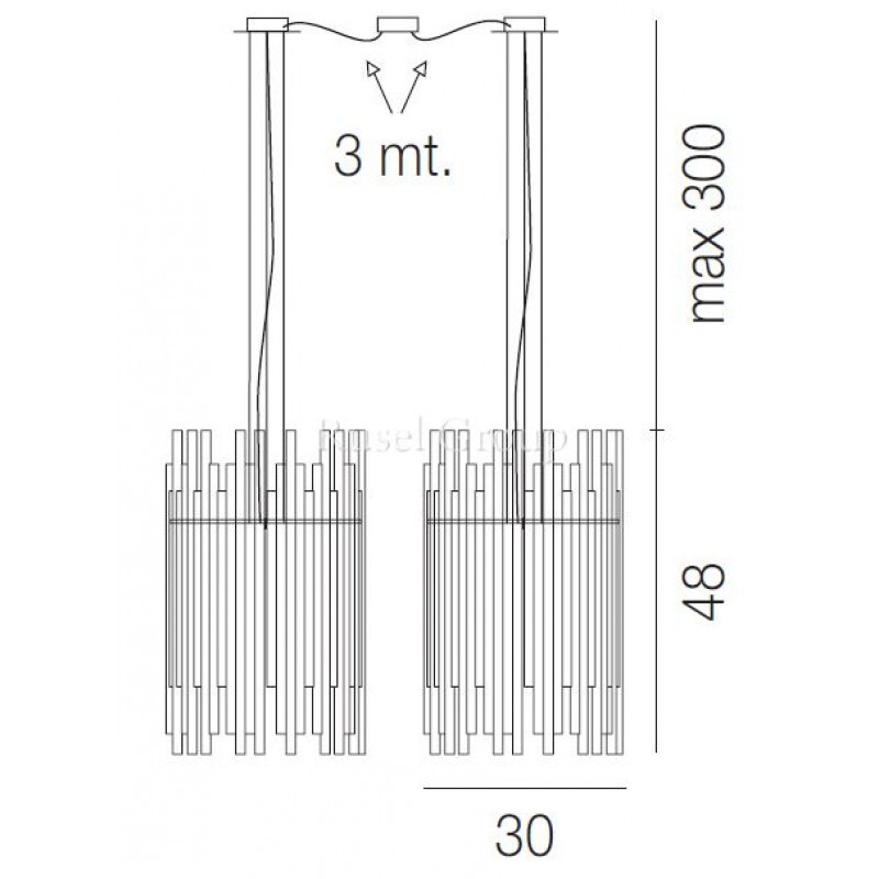 Подвесной светильник Vistosi DIADEMA SP 30 D2
