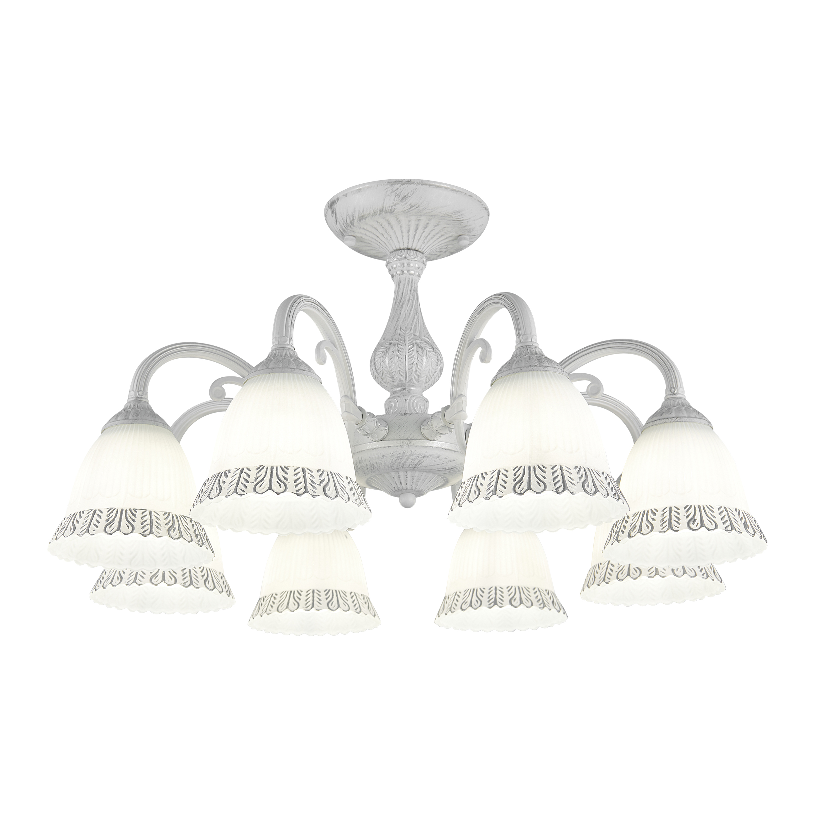 Люстра с плафонами 347410/8 WT+SL Arte Milano