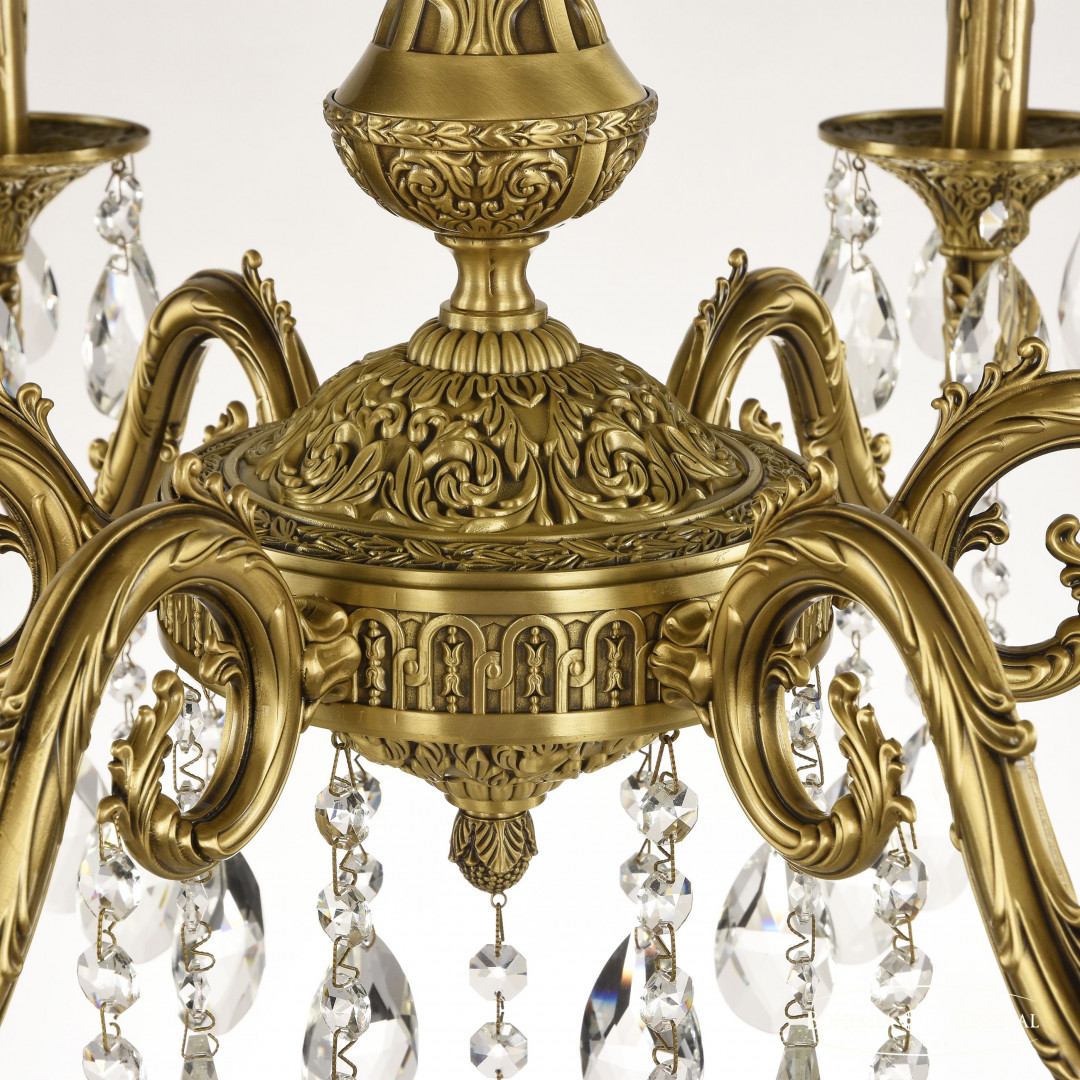 Люстра бронзовая с хрусталём 71101/6/210 A FP