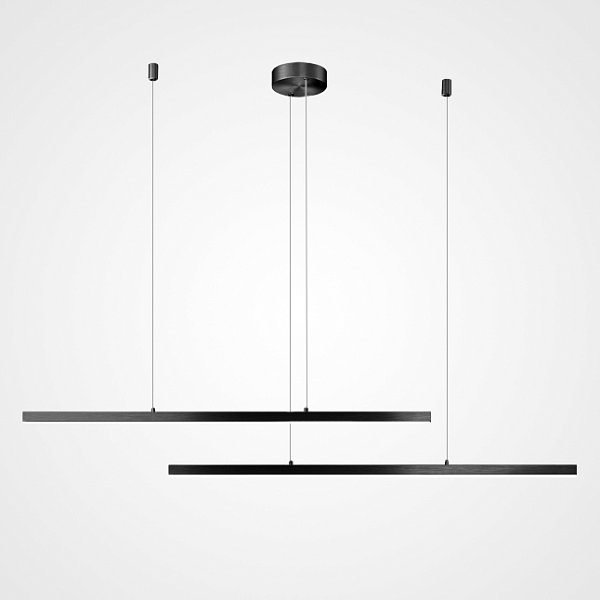 Подвесной светильник HELKEN DUO L115+155 Black by ImperiumLoft