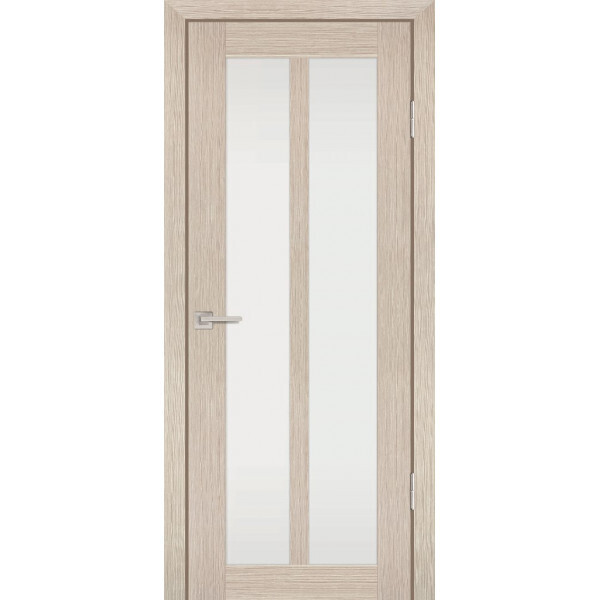 Межкомнатная дверь Graf PS-22 белый сатинат Капучино Мелинга (2000 х 800)