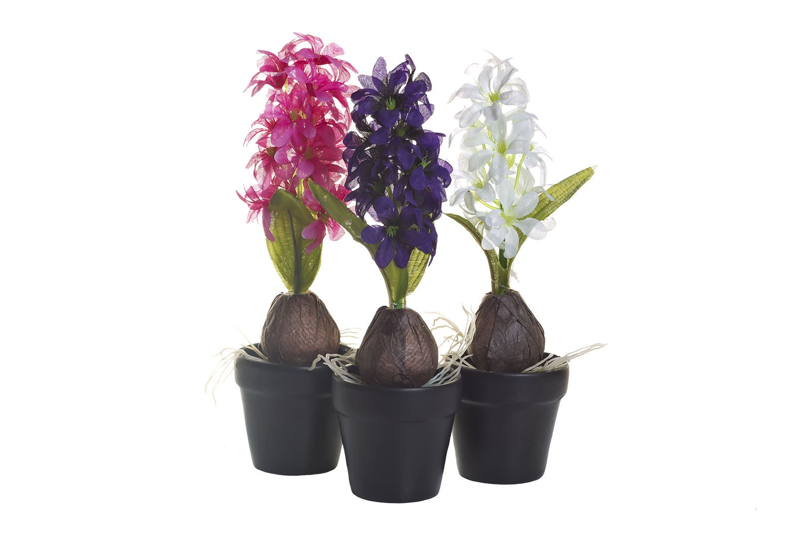 Гиацинт с луковицей белый в горшочке Garda Decor 8J-10LK0038