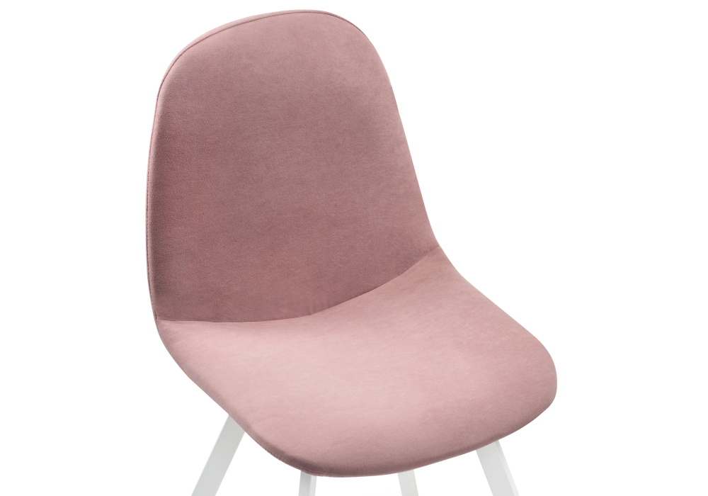 Стул Woodville Агот пыльно-розовый / белый каркас 464861