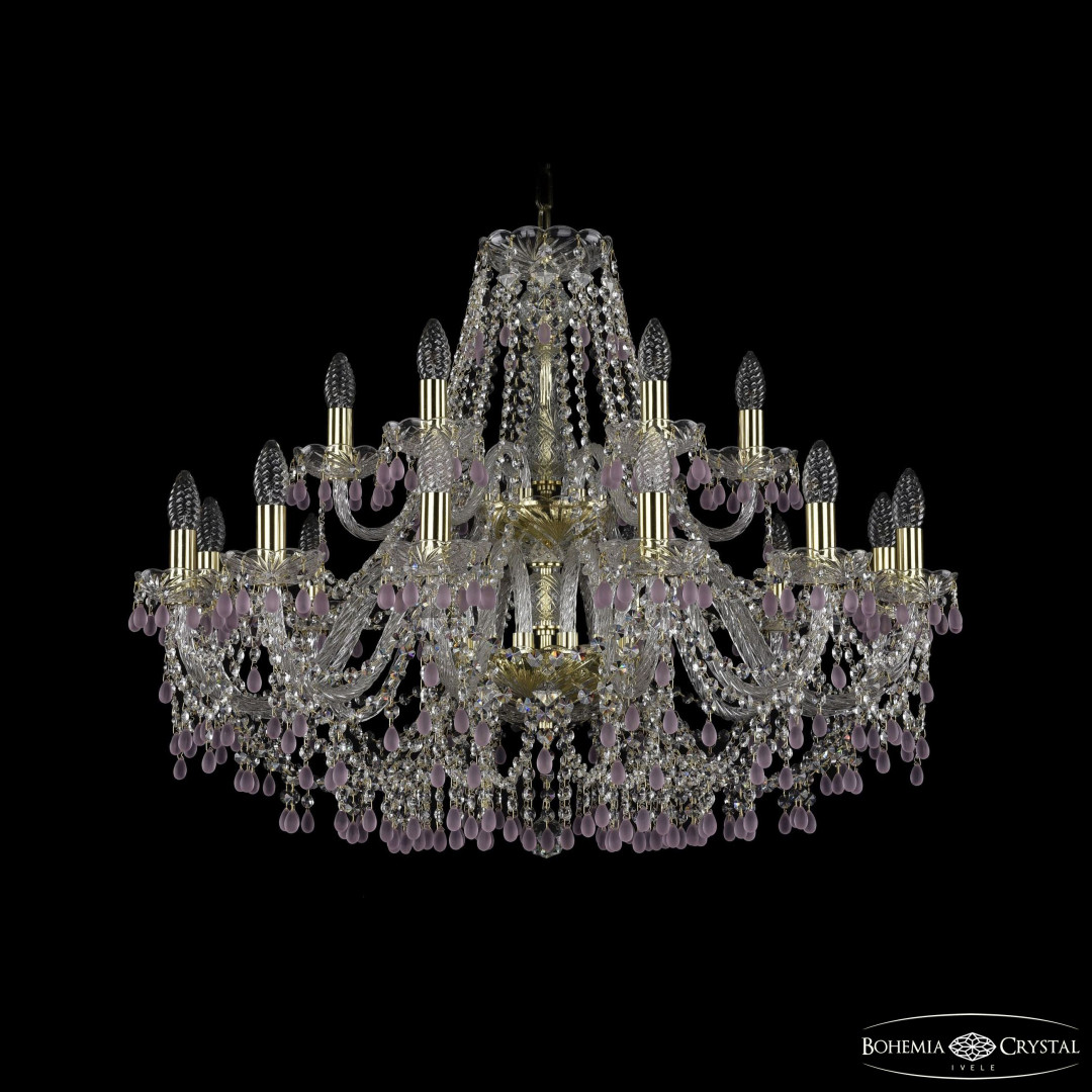 Люстра хрустальная 1410/10+5/300/2d G V7010 Bohemia Ivele Crystal