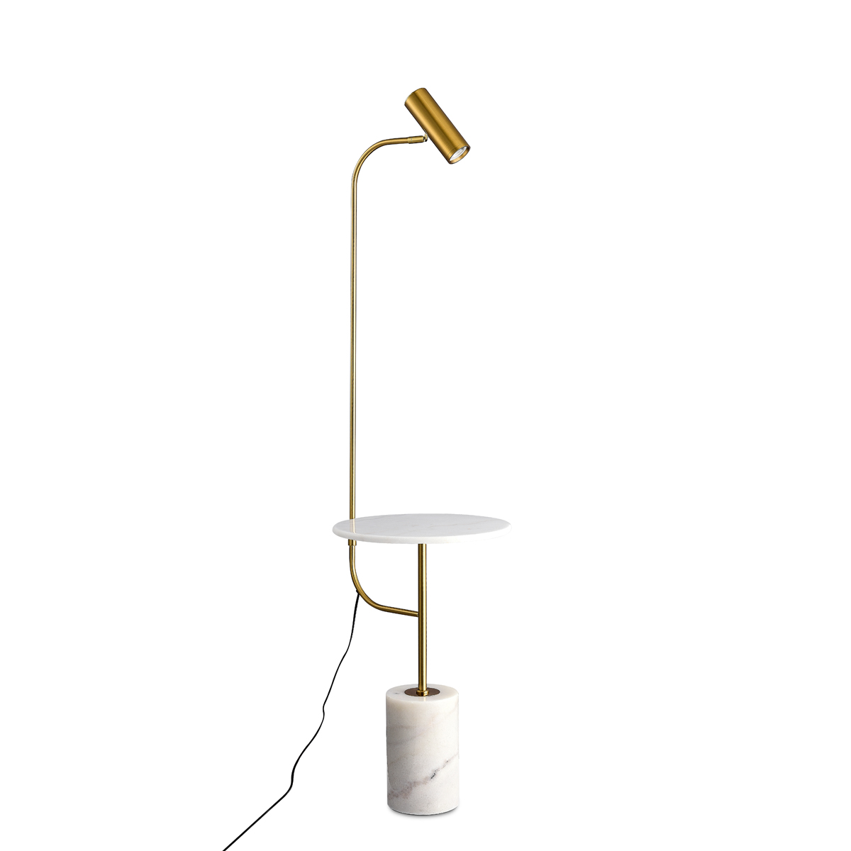 Торшер с мраморным столиком Donolux DL20652T1Copper Brass