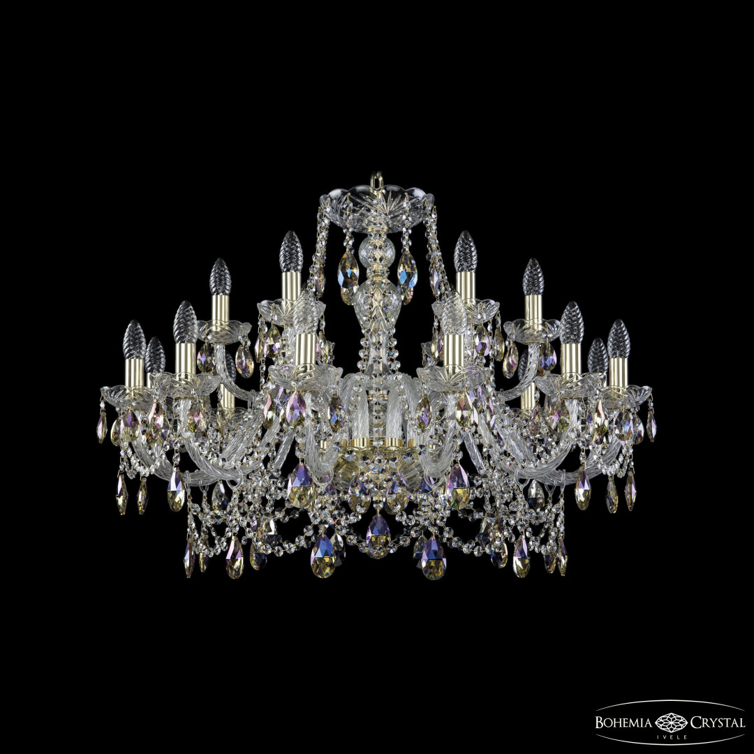 Люстра хрустальная 1411/12+6/300 G K801