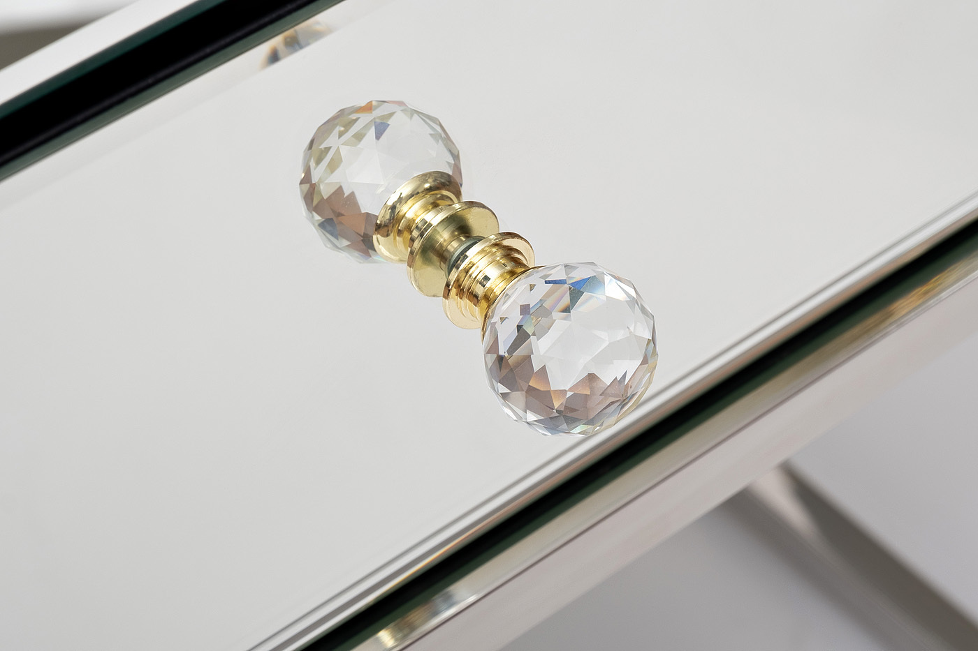 Тумбочка с ящиком зеркальная/хром Garda Decor KFG131