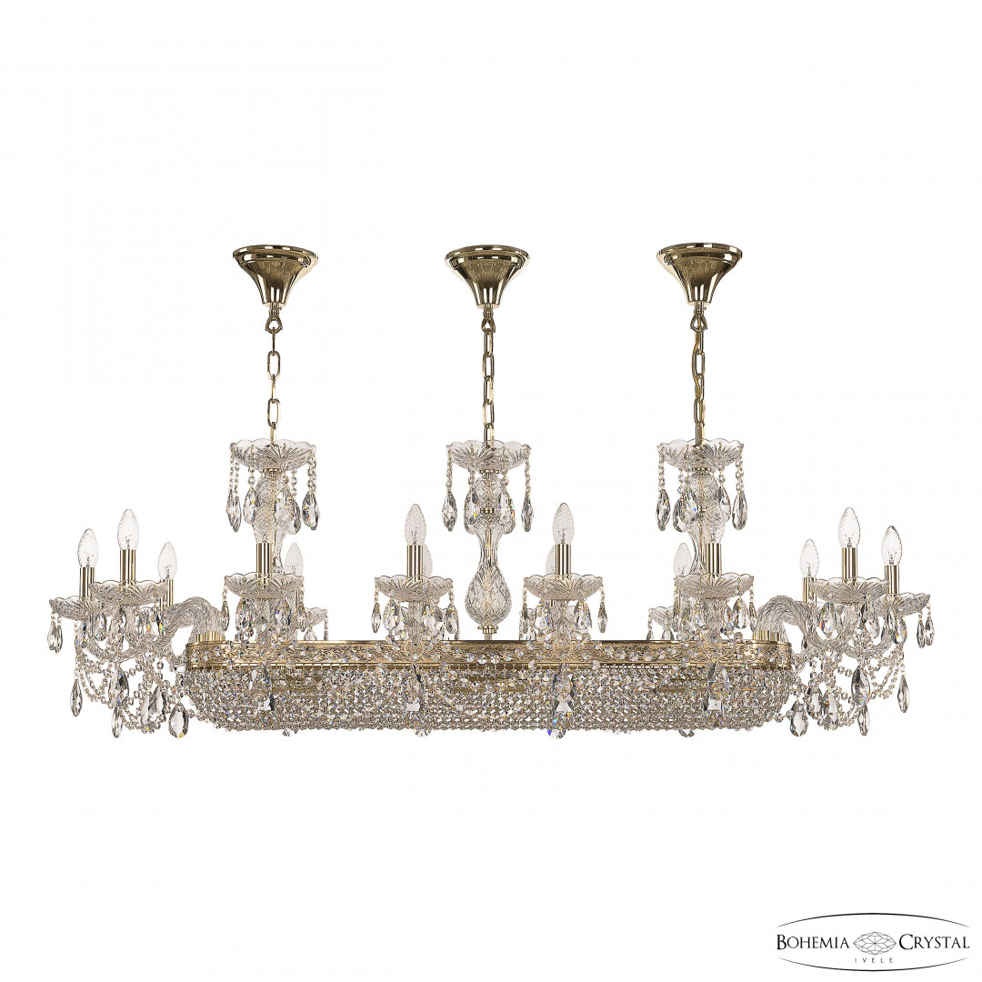 Люстра хрустальная 1453/14/195/1000 G Bohemia Ivele Crystal