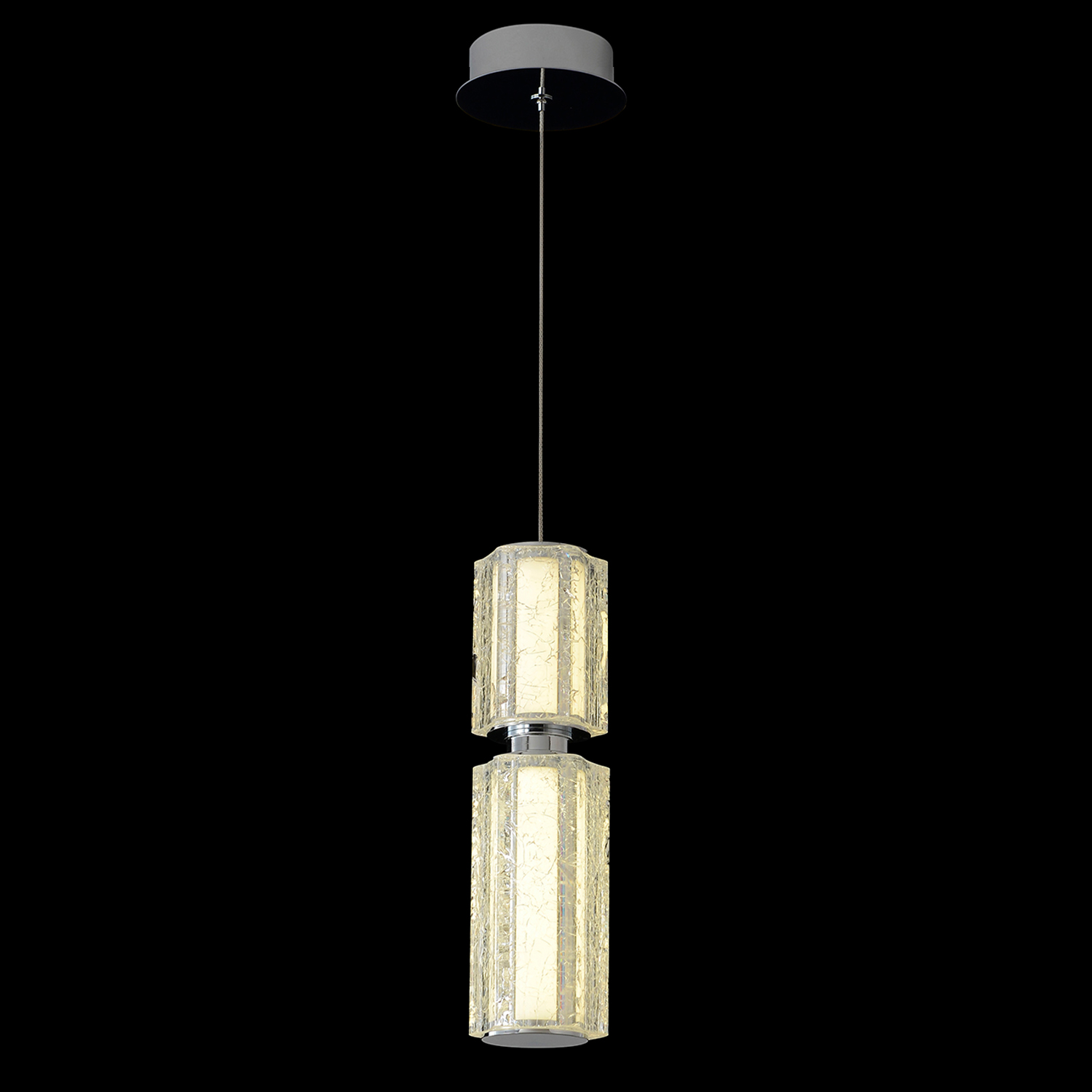 Светильник подвесной Crystal Lux ANTIQUE SP23W LED CHROME