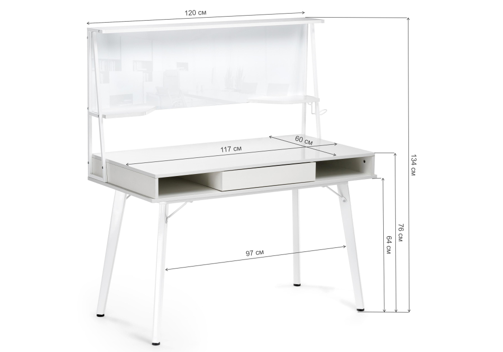 Офисная мебель Woodville Ivor white 11973