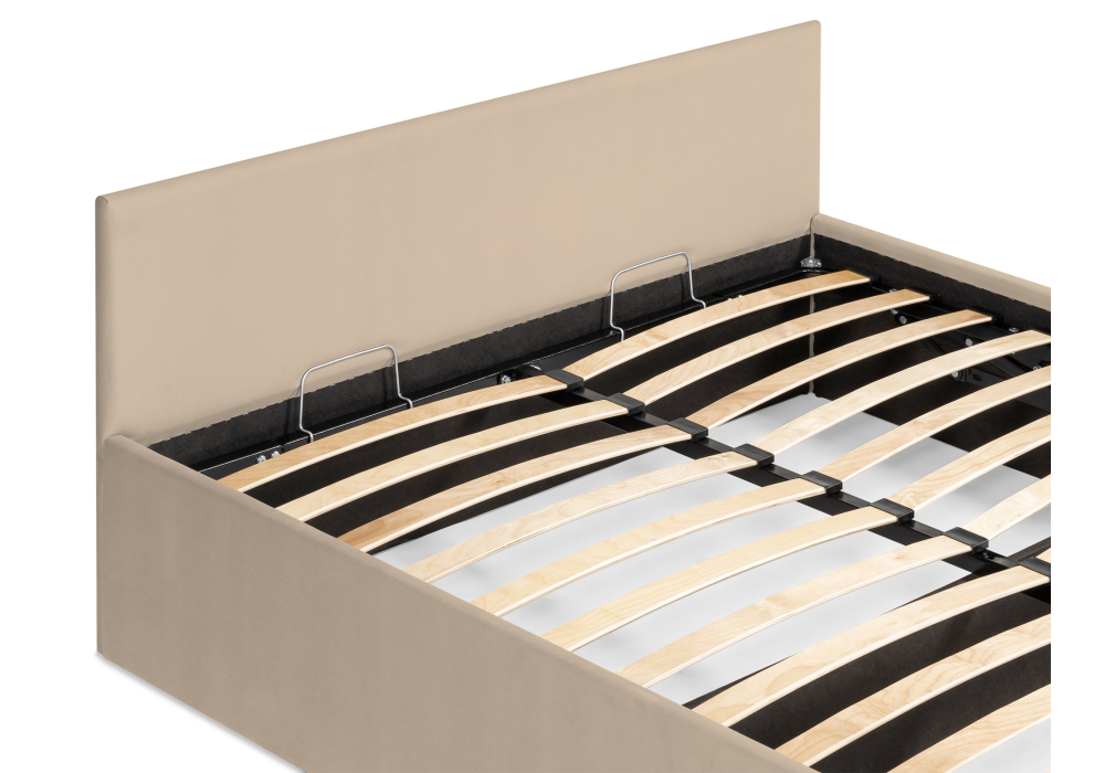 Кровать Woodville Оливия 160х200 бежевая 533897