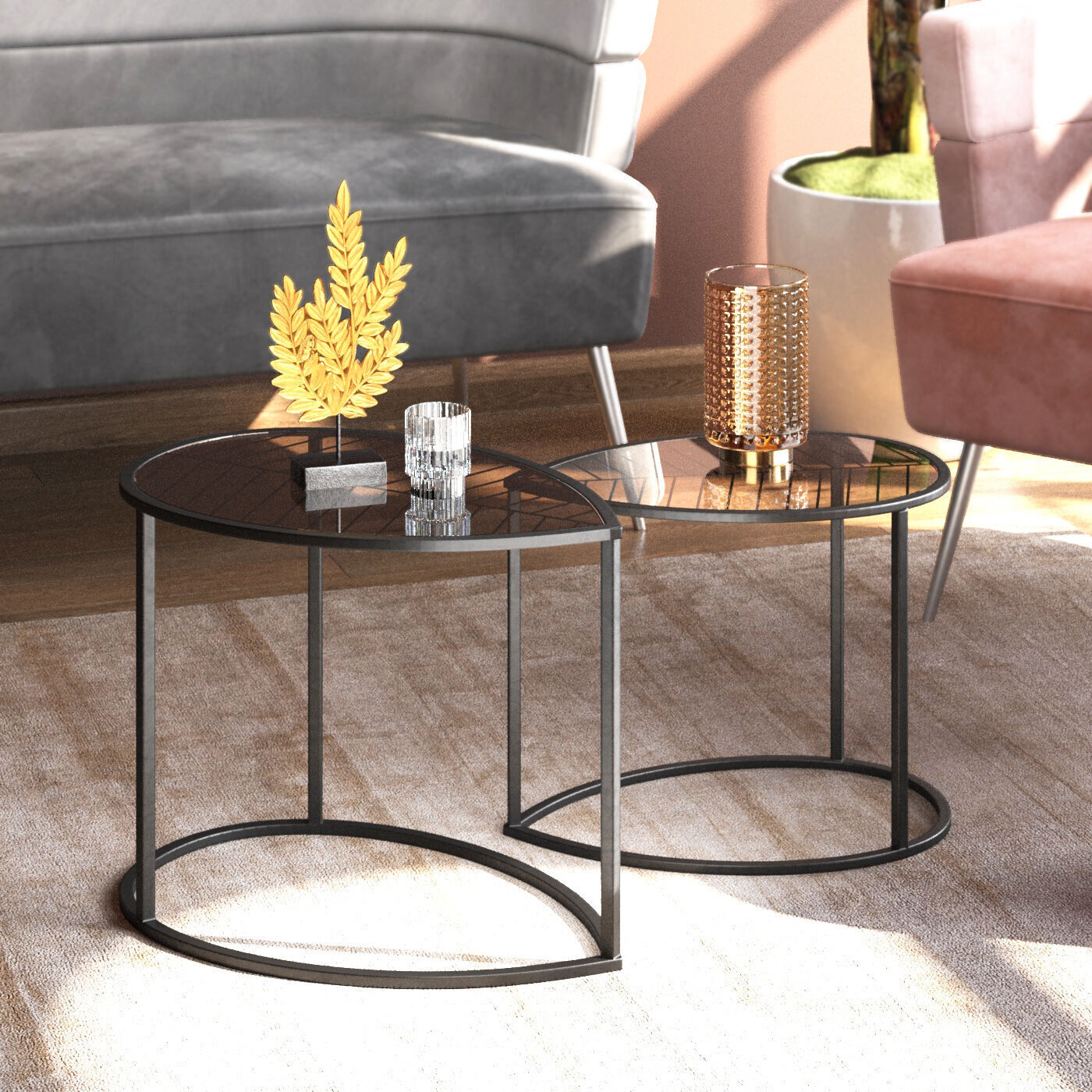 Столик приставной KARE Leaf 85791