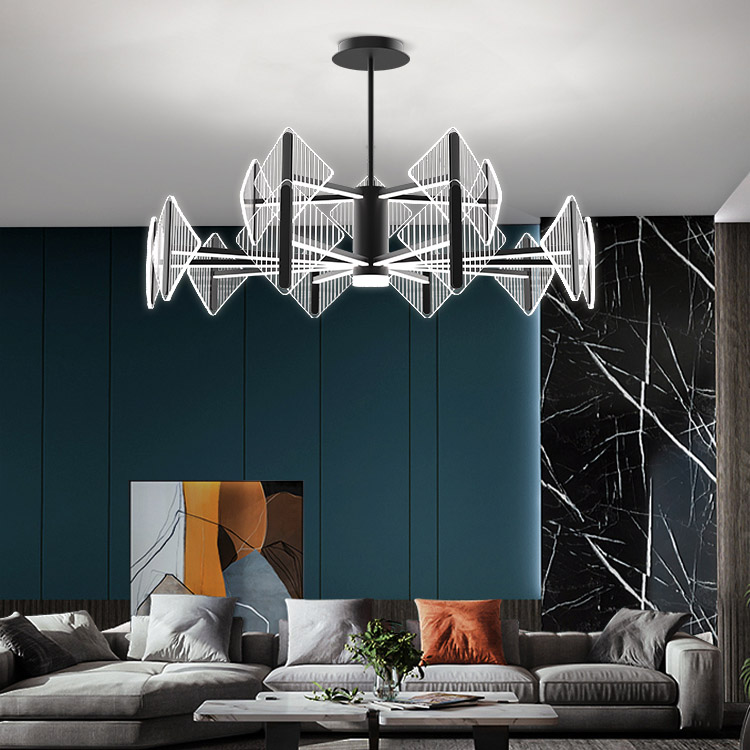 Потолочная люстра KEEN L6 Black by ImperiumLoft