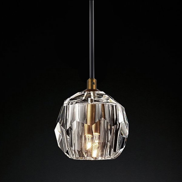 Подвесной Светильник Rh Boule De Cristal Single Rod Pendant Brass By Imperiumloft